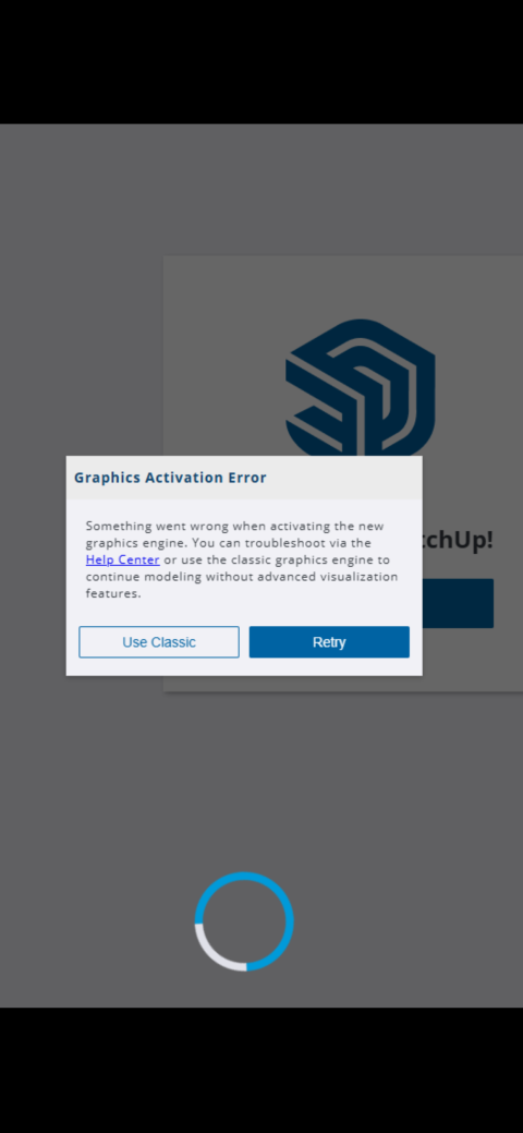 Grahics Activation Error go version